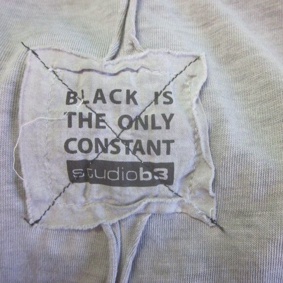 Studio B3 Womens Size 40 / M Gray Cotton Avant Garde Midi Cowlneck Long Dress - Picture 3 of 15